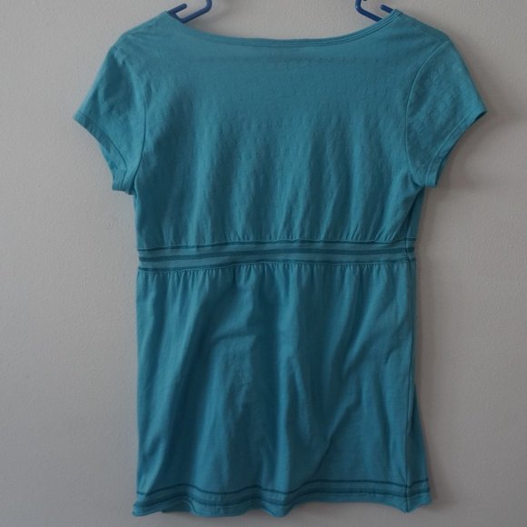 aeropostale Blue Knit Top Short Sleeve M - Picture 3 of 4